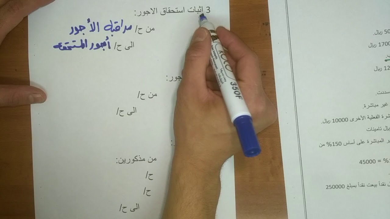 الجزء الأول: مثال شامل عن طريقة اعداد قيود اليومية لتكاليف الأوامر