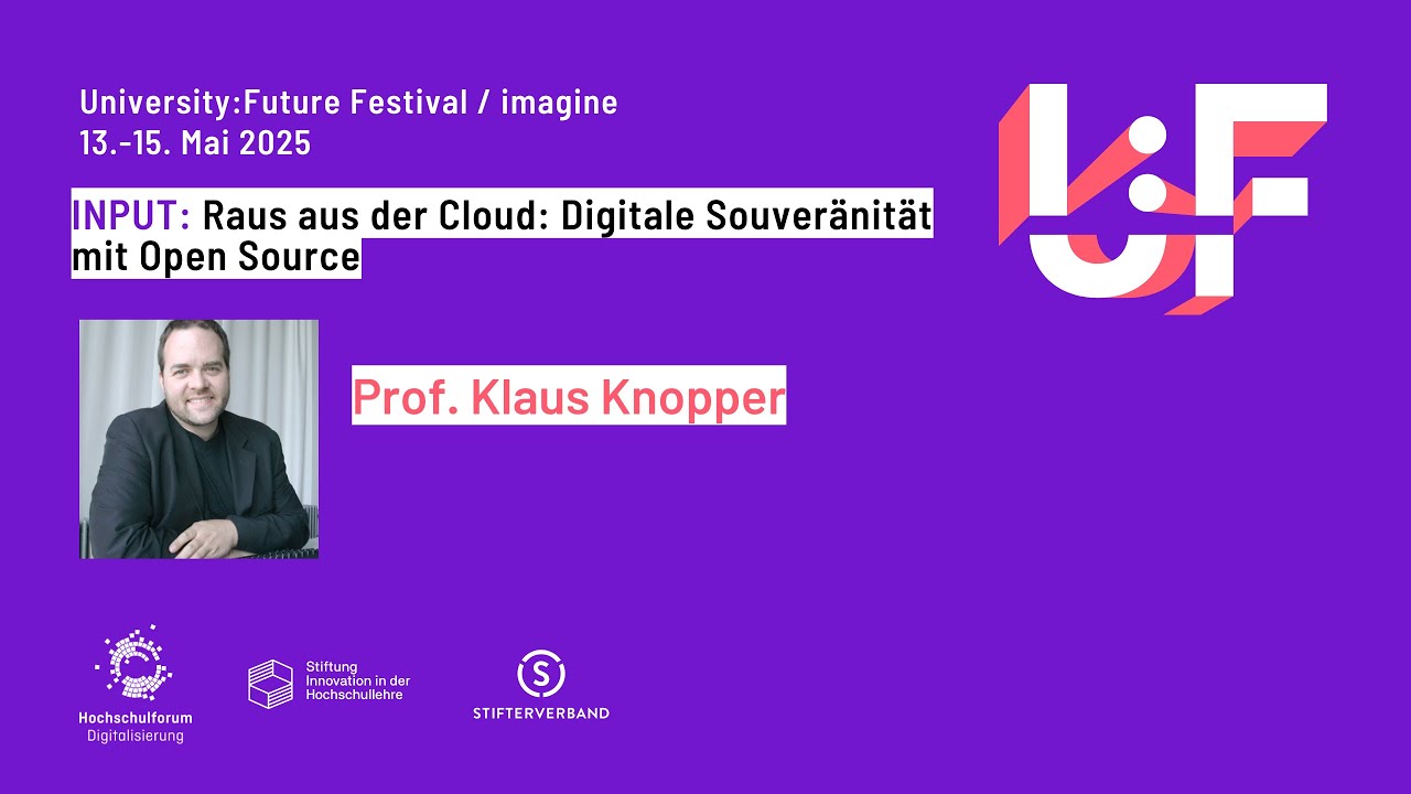 Raus aus der Cloud: Digitale Souveränität mit Open Source - Klaus Knopper - U:FF 2025