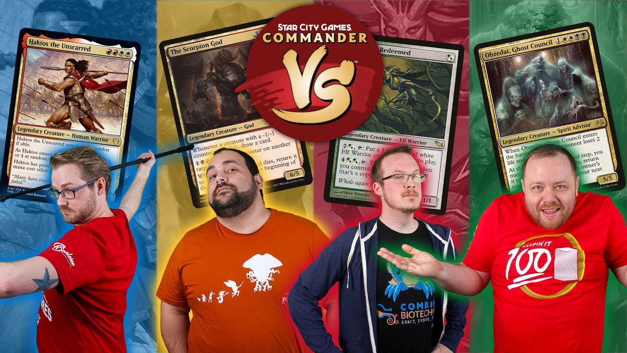 Commander VS S18E9: Haktos VS The Scorpion God VS Rhys VS Obzedat | EDH