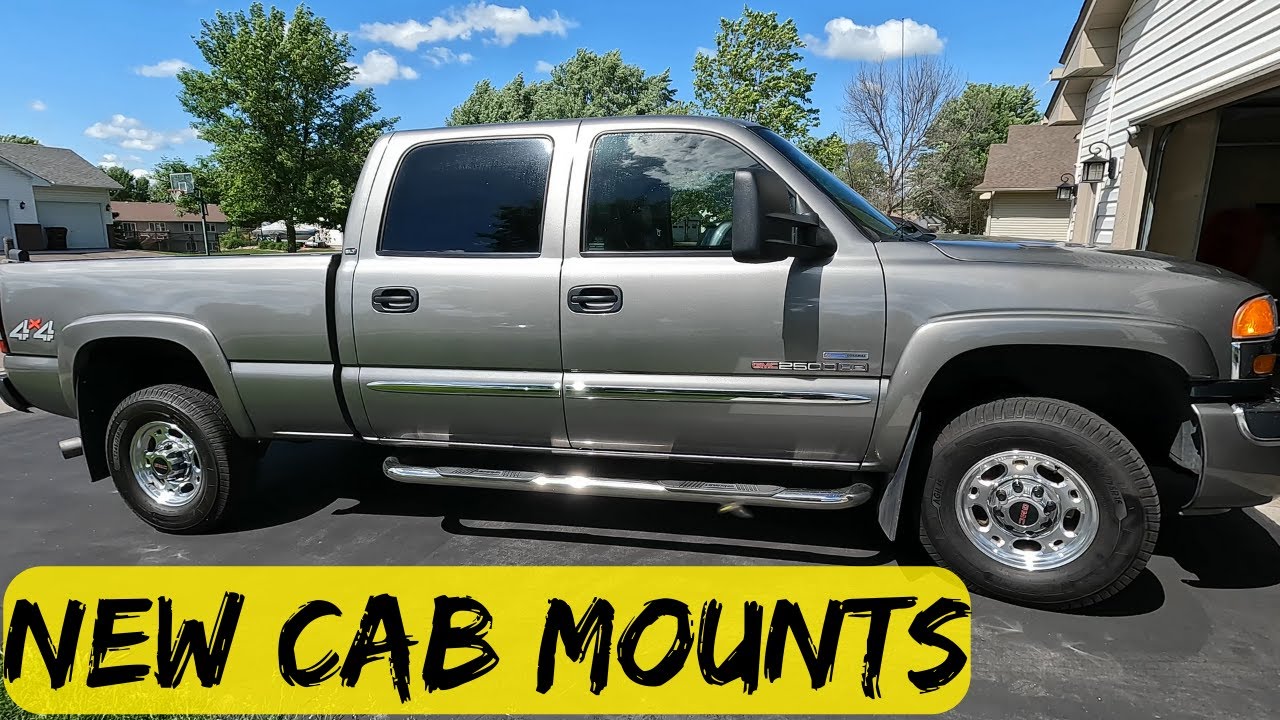How To Replace GMC Sierra 2500HD Hydraulic Cab Mounts #Duramax #Diesel #2500hd