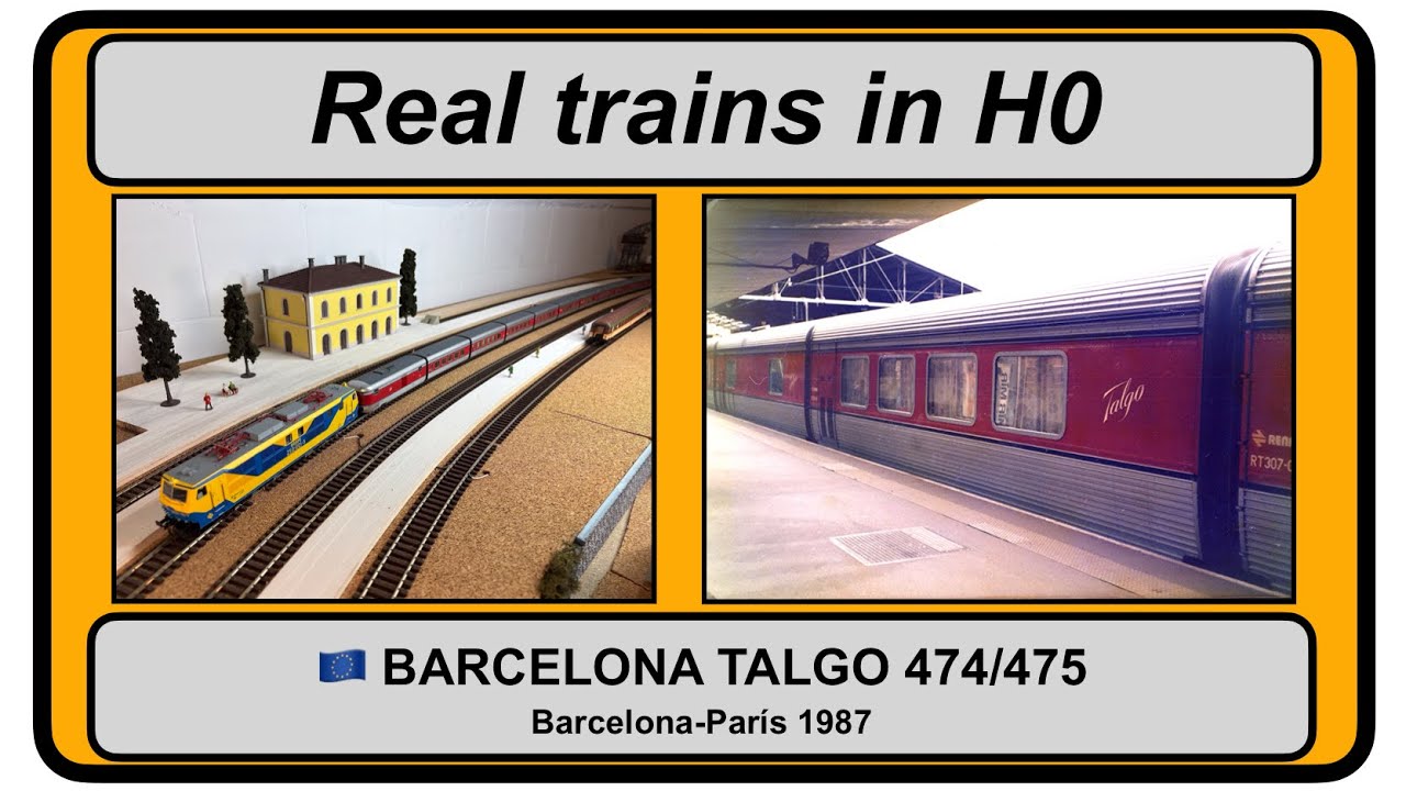BARCELONA TALGO III RD TREN 474/475 BARCELONA-PARÍS AÑO 1987