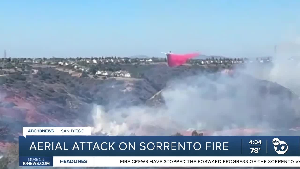 Cal Fire рассказывает о воздушной атаке и ресурсах, задействованных при тушении пожара Сорренто