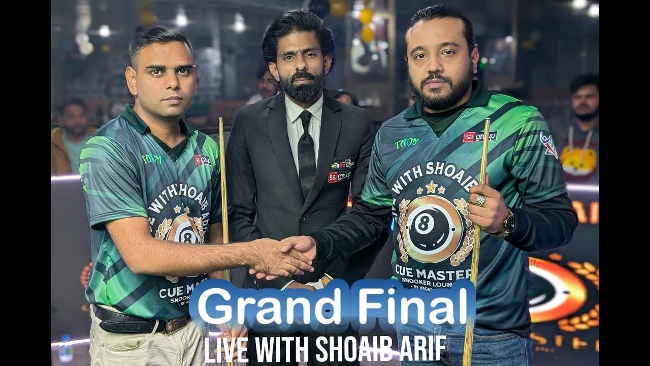 Grand Final Mithu Jutt vs Javed Jr- Cue Master Snooker Lounge Faisalabad - Live With Shoaib Arif