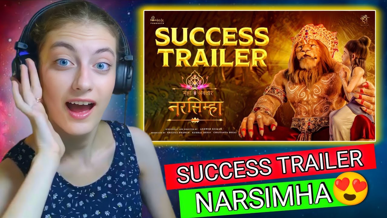 Mahavatar Narsimha Success Trailer l Hombale Films | Russian girl reaction