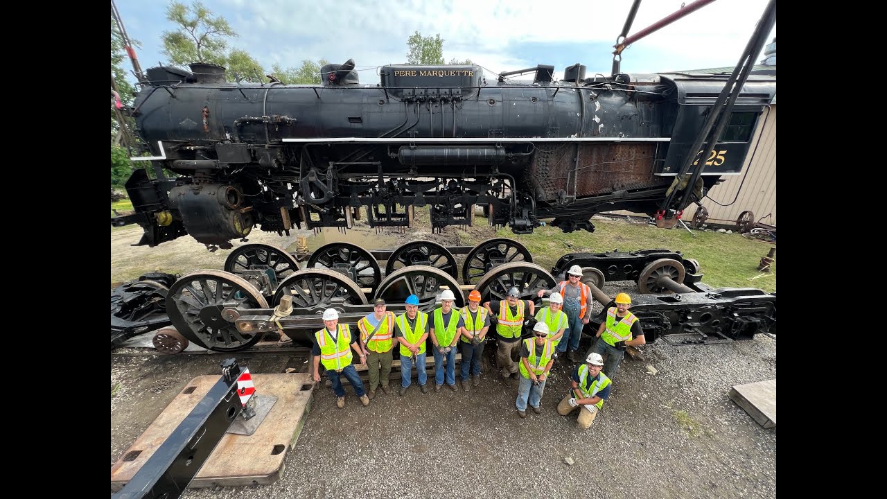 Wheel lift on the Pere Marquette 1225