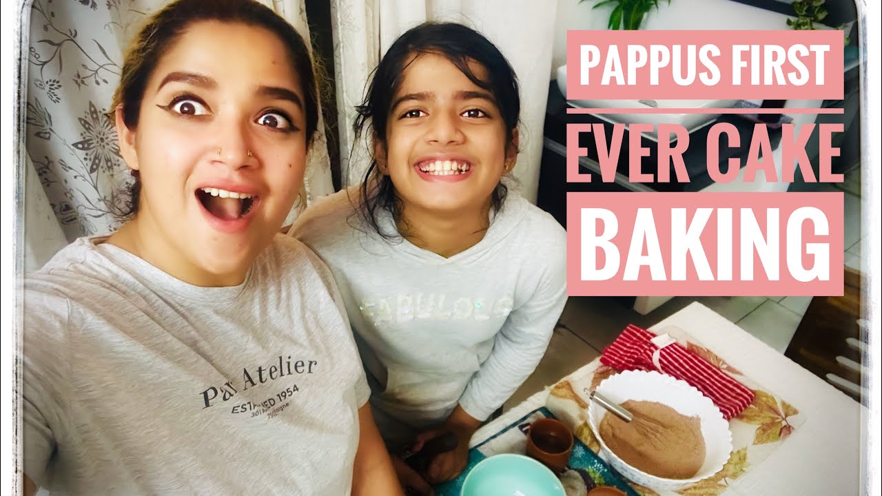 WOW! Paappus FIRST CAKE BAKING ! 🎂 | Abhirami Suresh | Paappu