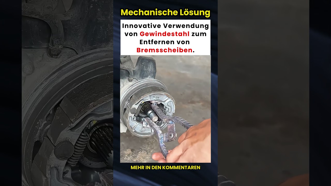 Innovative Verwendung von Gewindestahl zum Entfernen von Bremsscheiben! 🤯🔧🚗