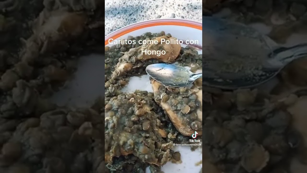 Carlitos vera comiendo lentejas de Chernobyl
