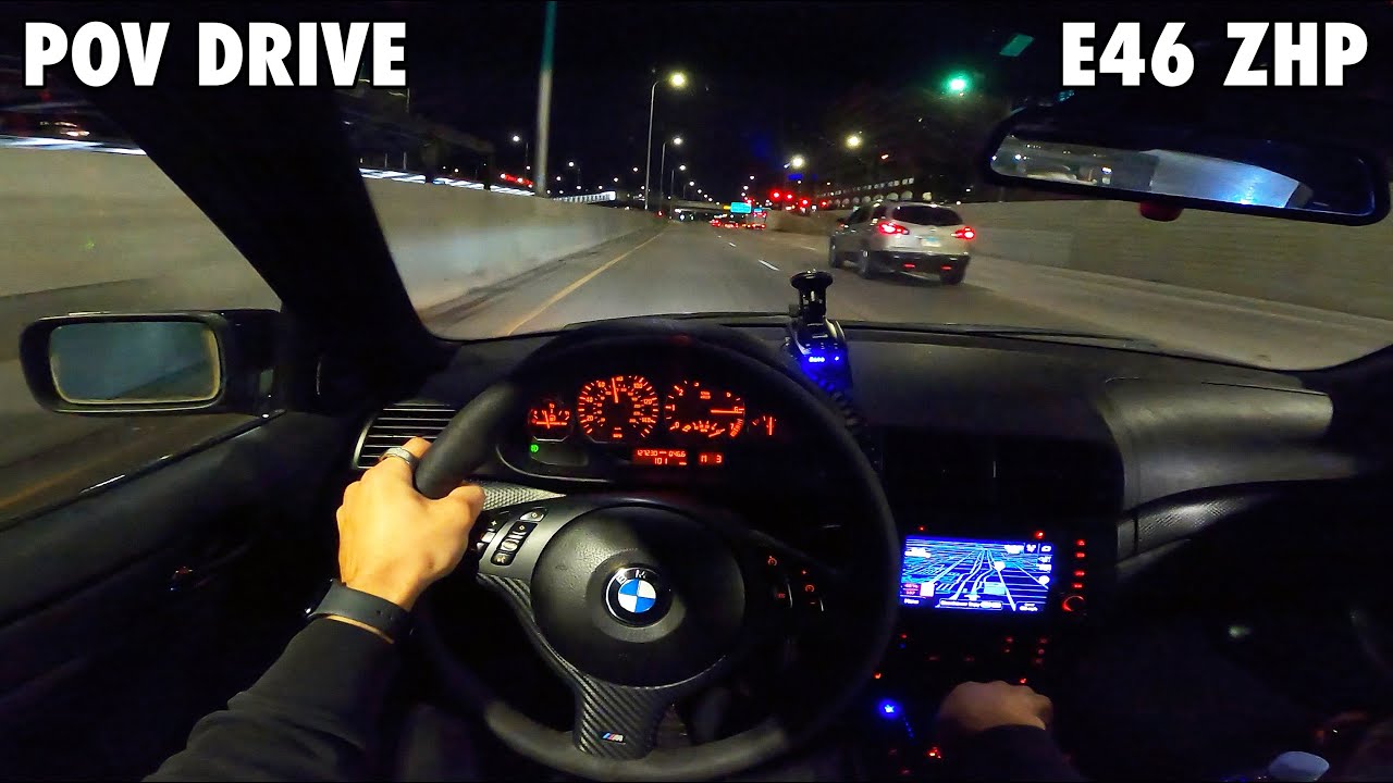 Driving the 2004 BMW 330i E46 ZHP at Night | POV TEST DRIVE