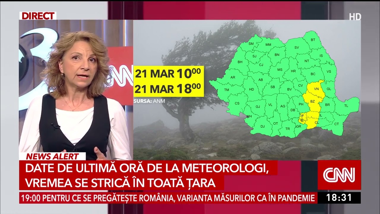 Date de ultimă oră de la meteorologi, vremea se strică &icirc;n toată țara