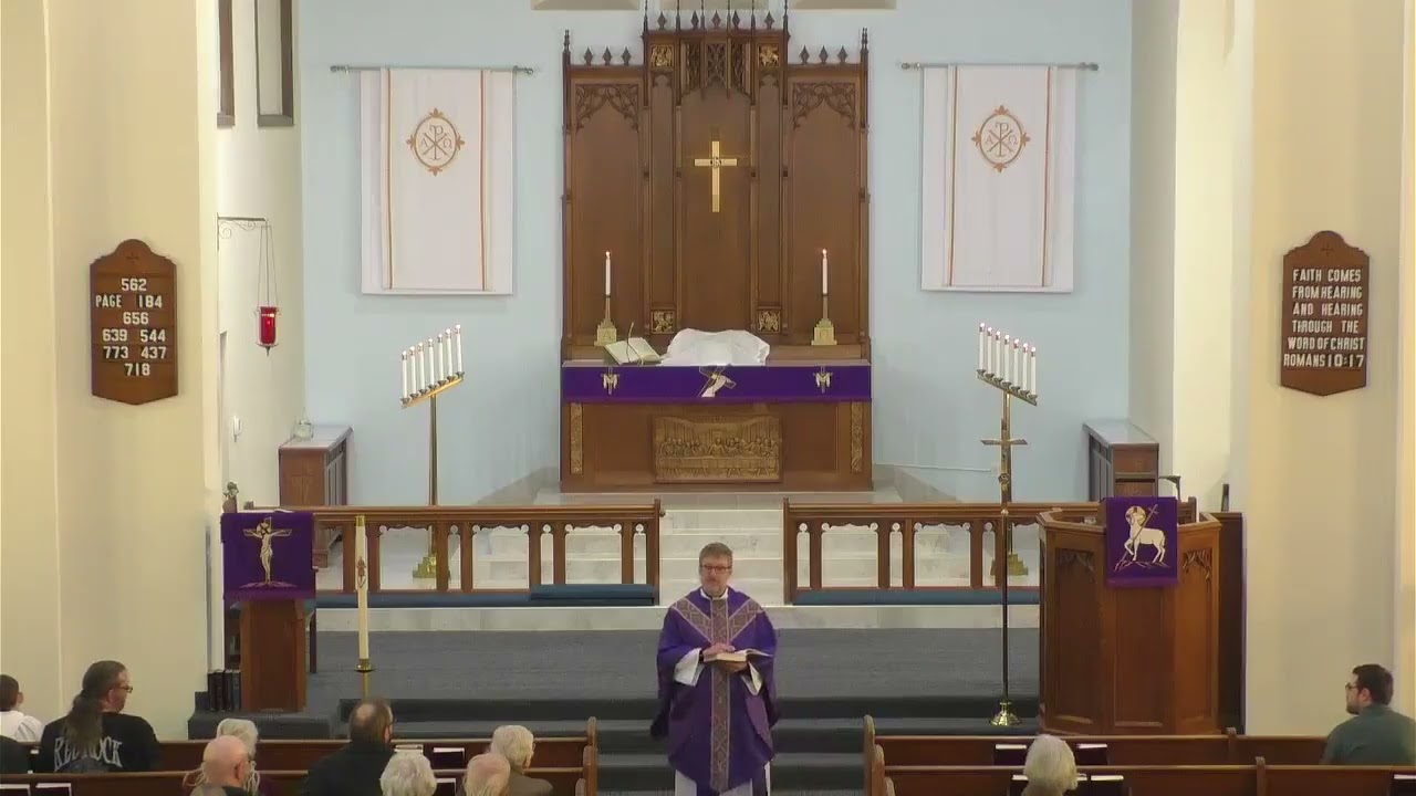 Divine Service for Sunday, February 22nd, 2026.