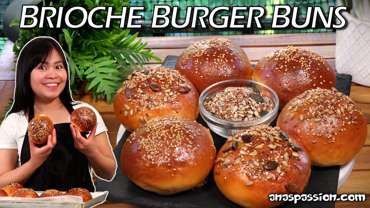 How I make the Best BRIOCHE BURGER BUNS | With Tangzhong (Water-Roux) Method