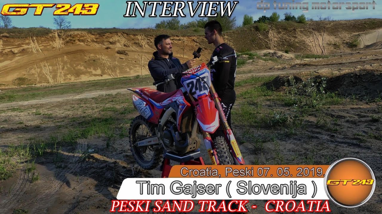 Tim Gajser # 243✅Sand Track Peski Kloštar Podravski 2019/Interview with Dominic Tešić/ 175. MOTO 30+