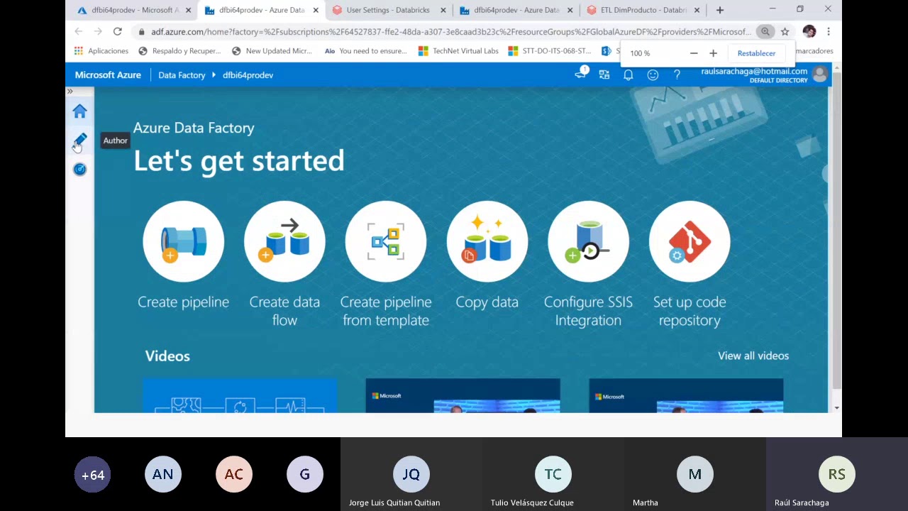 Raúl Saráchaga - ETLs con Azure Data Factory y Azure Databricks