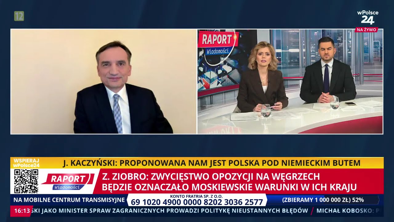 Będę robił wszystko, żeby przeszkodzić Tuskowi i jego bandyckim metodom &ndash; Zbigniew Ziobro. Raport