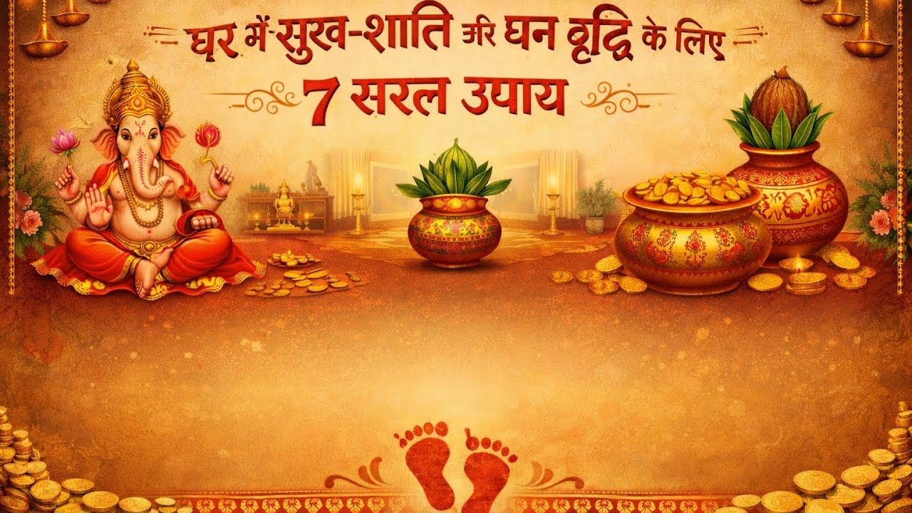 “घर में सुख-शांति और धन वृद्धि के लिए 7 सरल उपाय” // astrology // kundali // jyotish // Dharma