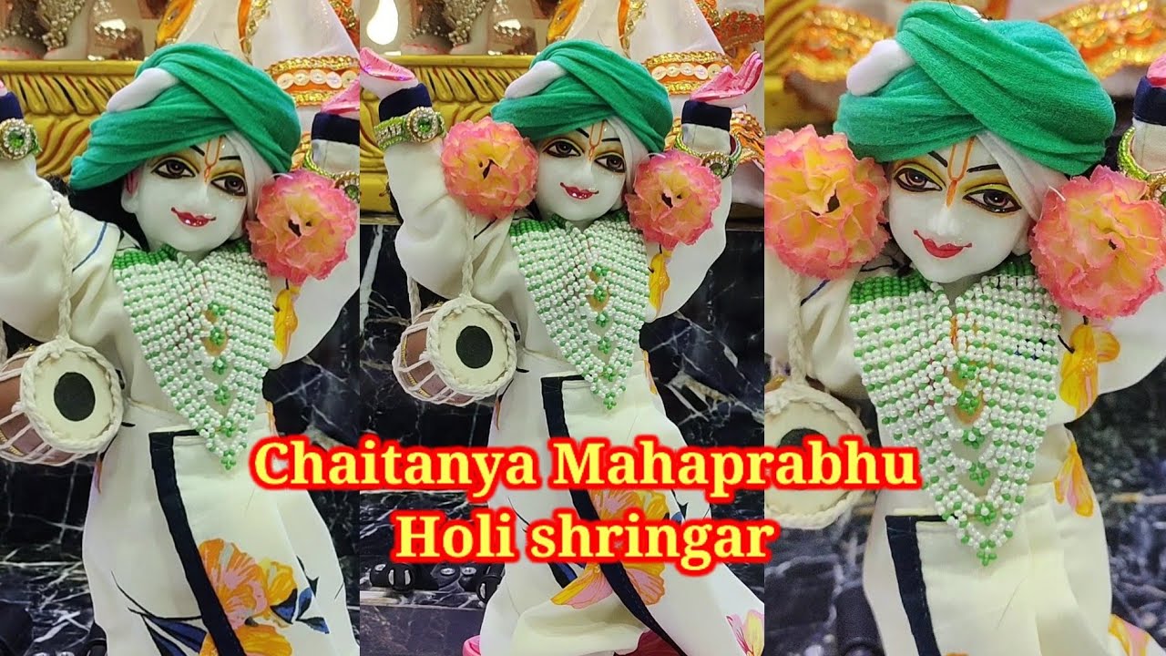 Chaitanya Mahaprabhu Holi special shringar only on || @RadhaKrishnaShringar #7705896637 #RKS.