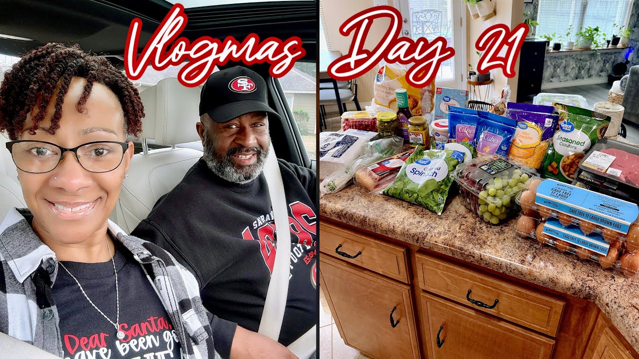 VLOGMAS DAY 21 | SPEND THE MORNING WITH US | WALMART & ALDI SHOP WITH ME + HAUL