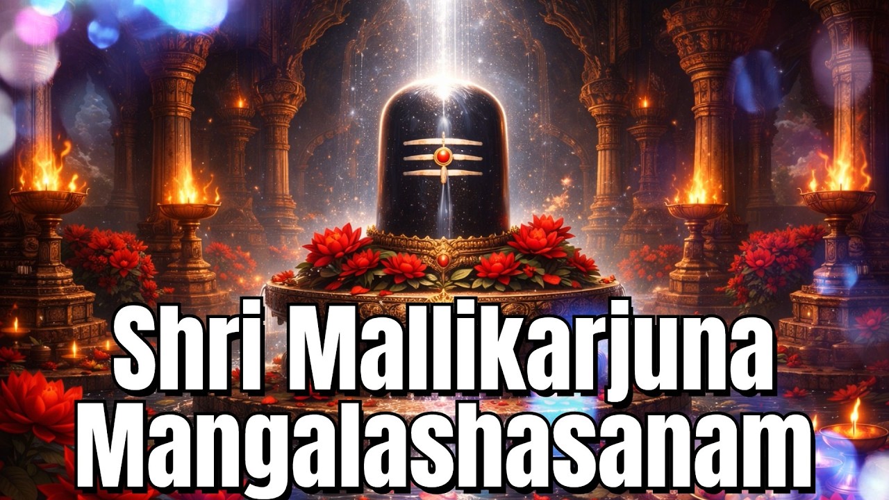 Shri Mallikarjuna Mangalashasanam 🌺 Srisailam Jyotirlinga Stotram | Shiva Bhakti | Divine Chant