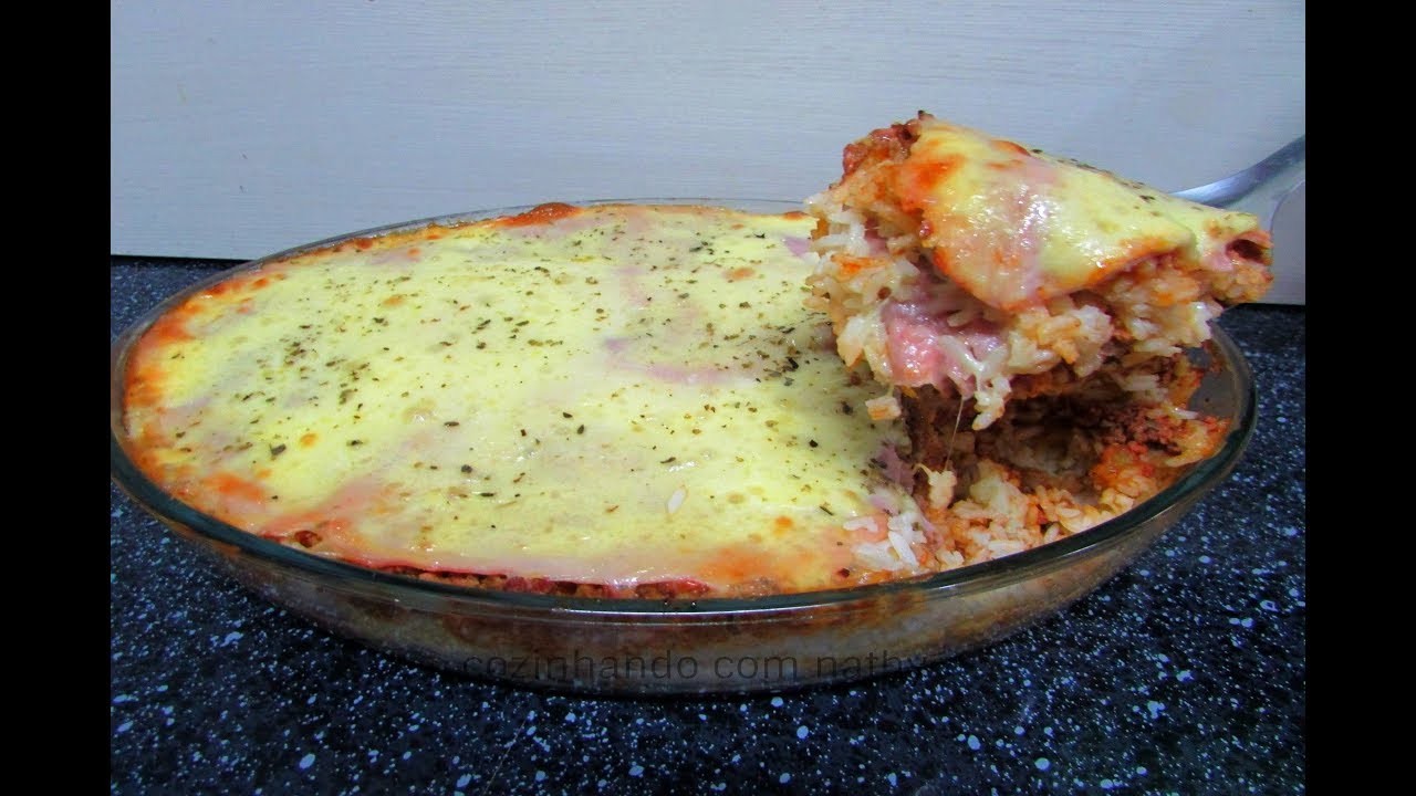 ARROZ DE FORNO COM CARNE MOÍDA, SIMPLES E FÁCIL