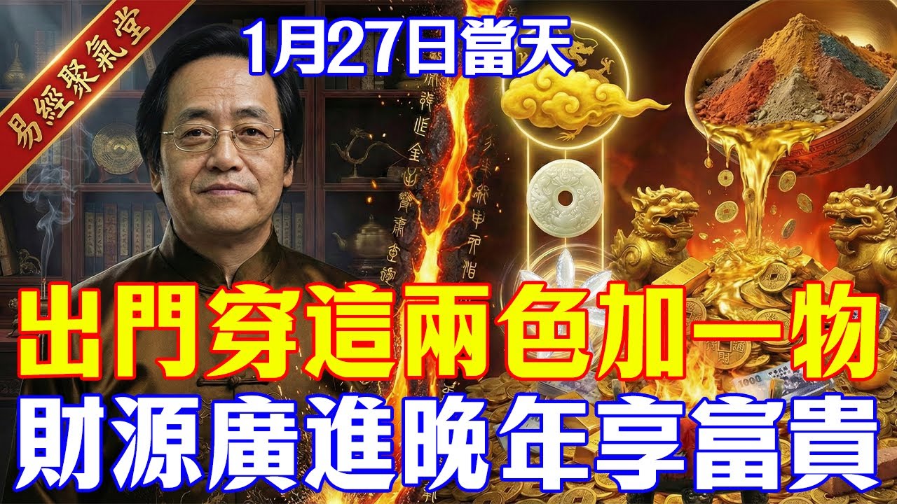 倪海廈：不管你有錢沒錢，1月27日這件物品一定要帶！穿對顏色帶對物，全家財源廣進，福氣跟著走！#倪海廈#風水財運#2026赤馬年#補財庫#明堂收日#穿衣風水