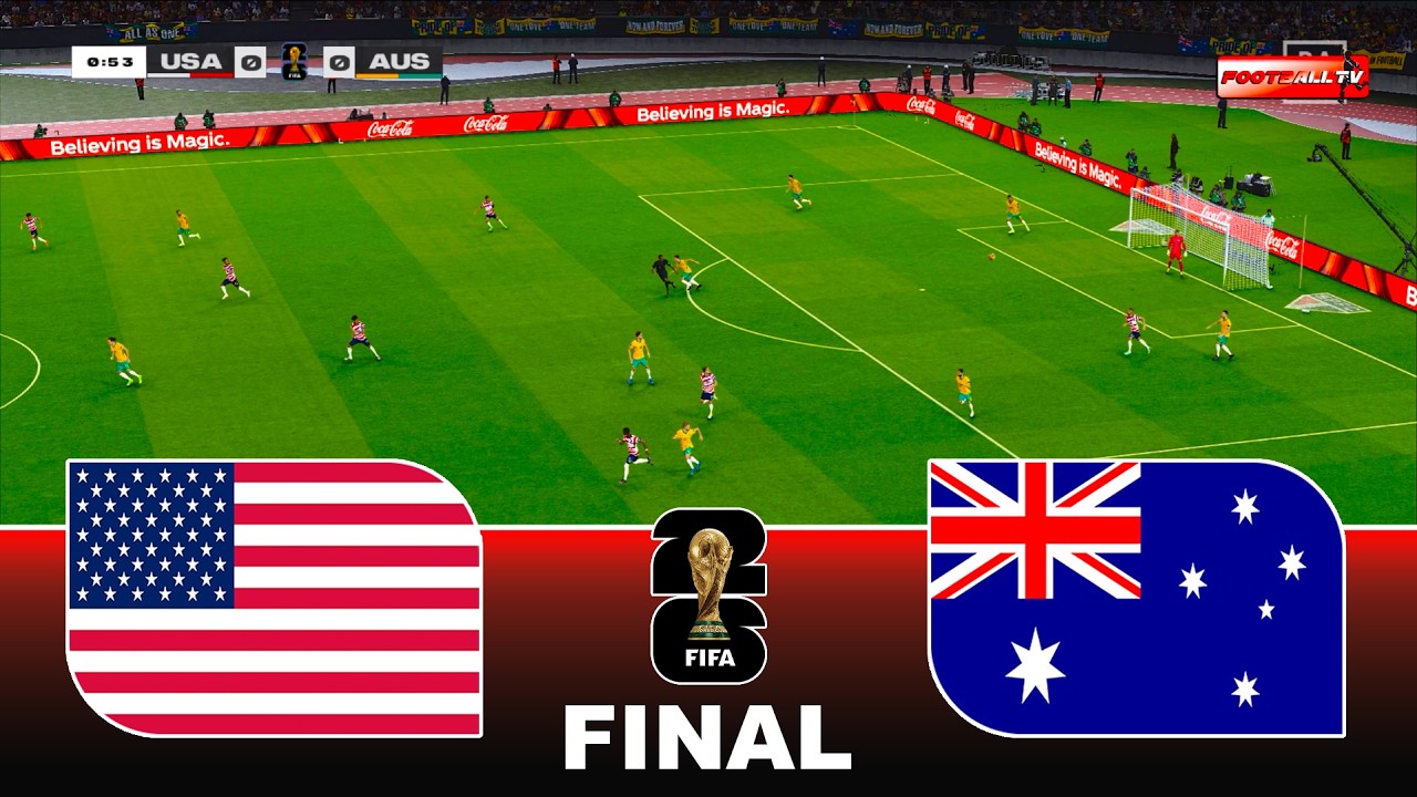 USA vs AUSTRALIA - FIFA WORLD CUP 2026 FINAL | Full Match All Goals | Pes 21 Gameplay