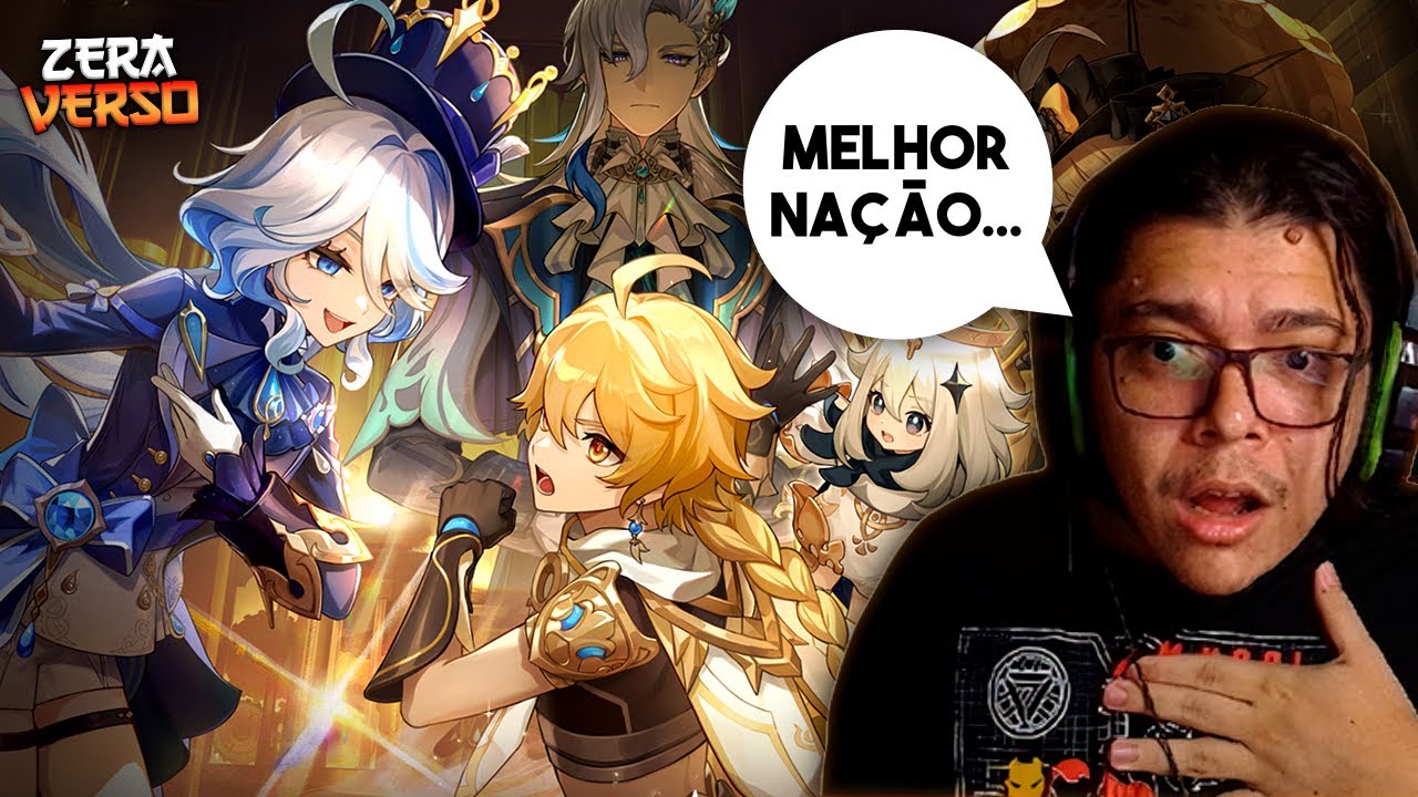 FONTAINE VEM COM TUDO E PODE SER A MELHOR NAÇÃO! REACT DA 4.0 DE GENSHIN IMPACT