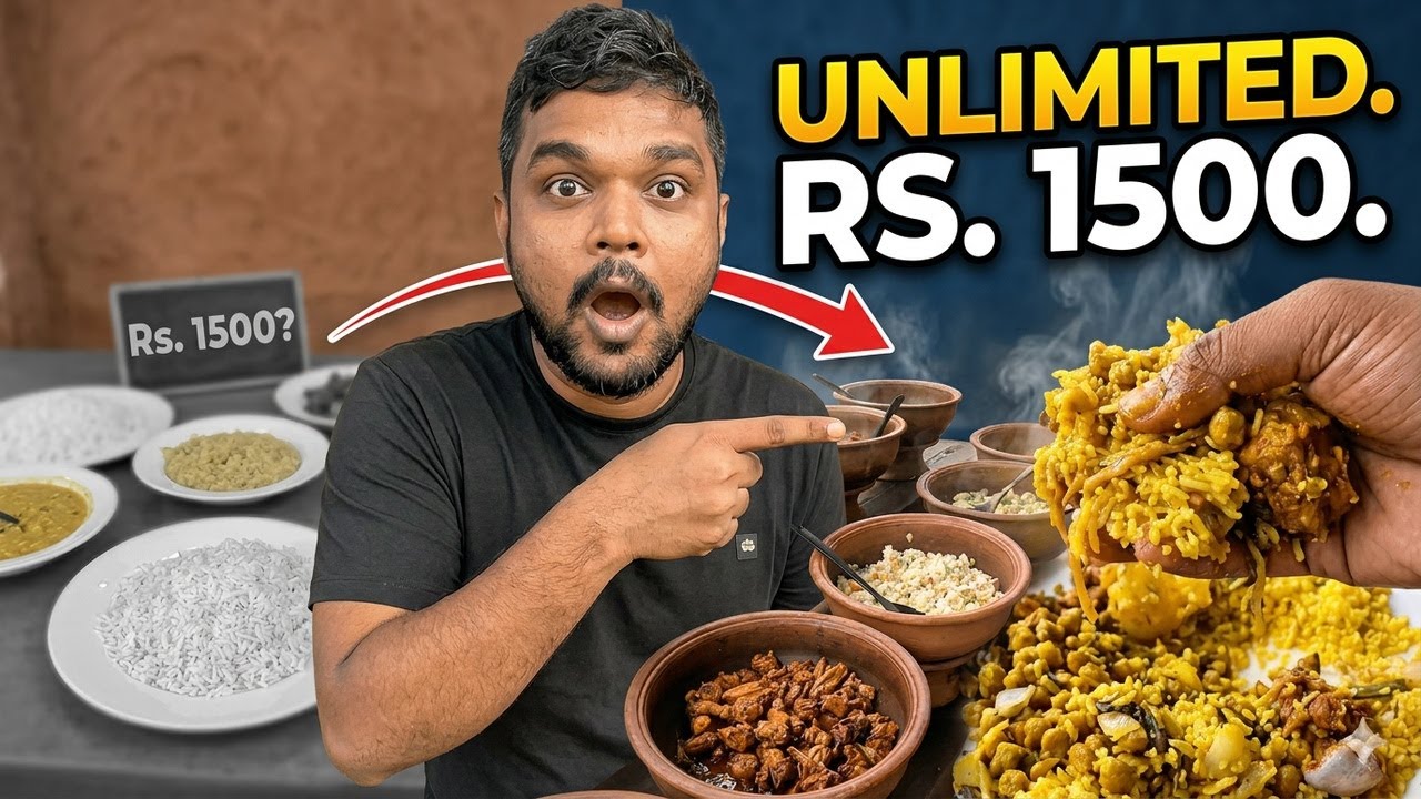 Rs.1500 Unlimited Buffet 😱 | මෙච්චර ලොකුද? | Sinhala Food Review