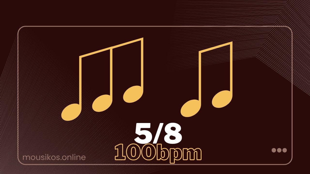 Βacking track  5/8 - 100 BPM  | backing track