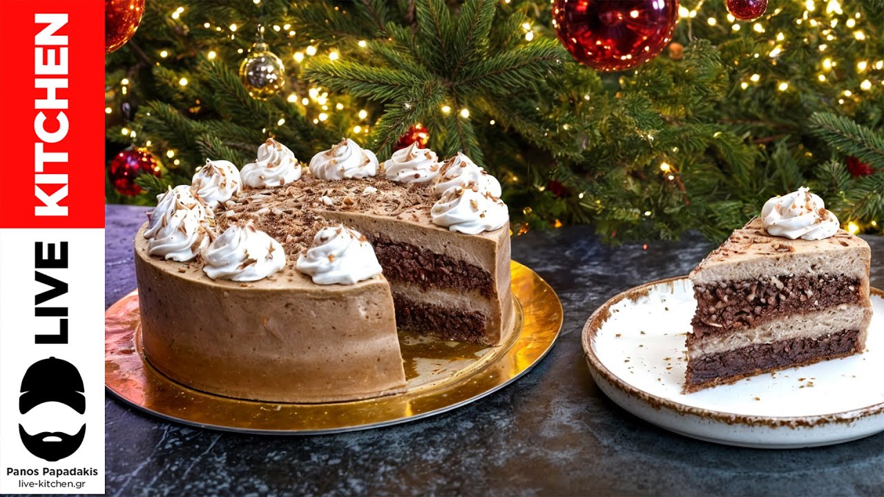 Потрясающий шоколадный торт на это Рождество! 🎄🍫