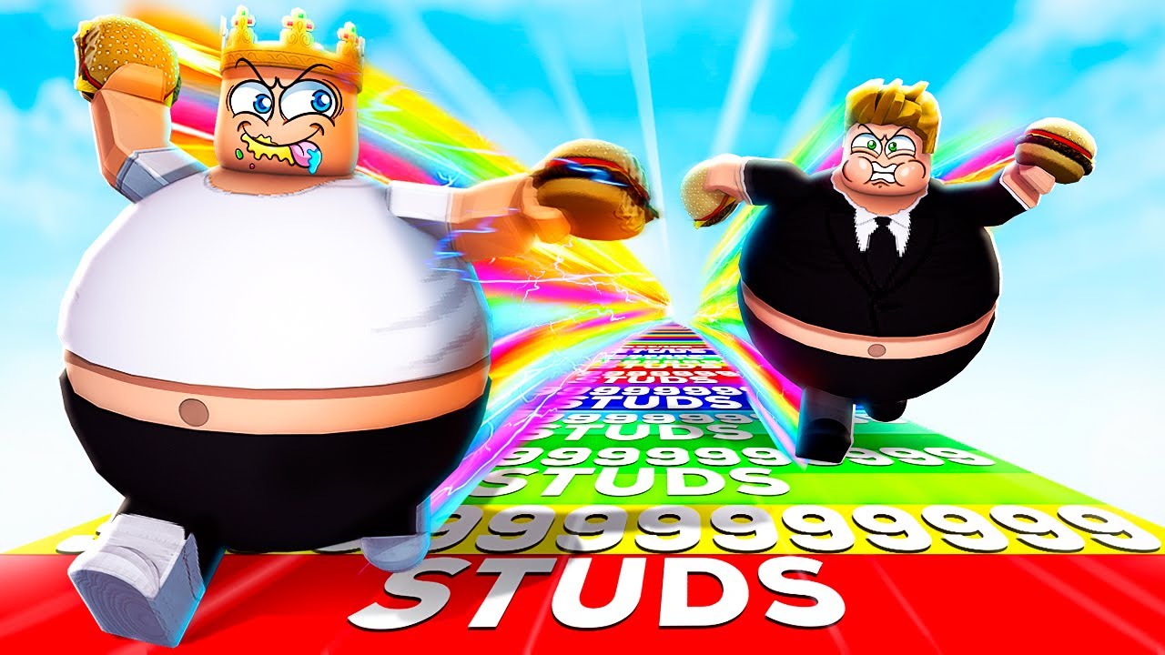 Racing as FASTEST FATTY In Roblox
