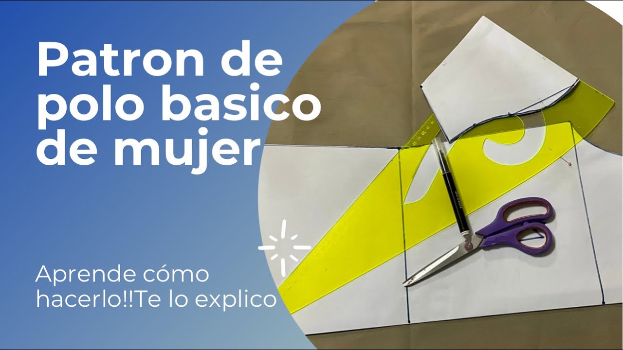 COMO HACER MOLDE O PATRÓN DE  POLO BÁSICO DE MUJER 2021( paso a paso)