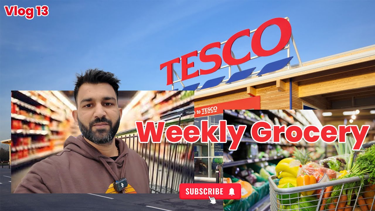 Weekly Grocery Shopping at Tesco | Budget Food Shop + Prices Breakdown (UK)
