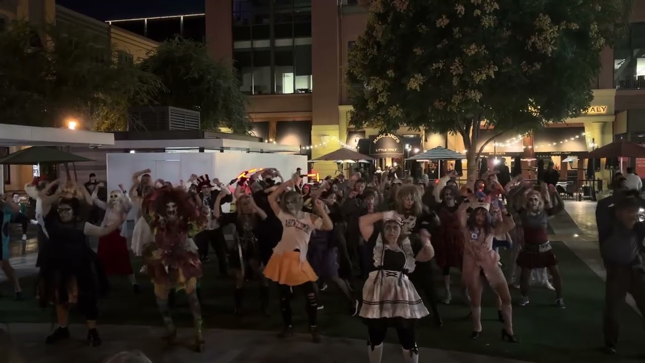 San Jose Thrillers Flash Mob at Santana Row Plaza October 2025