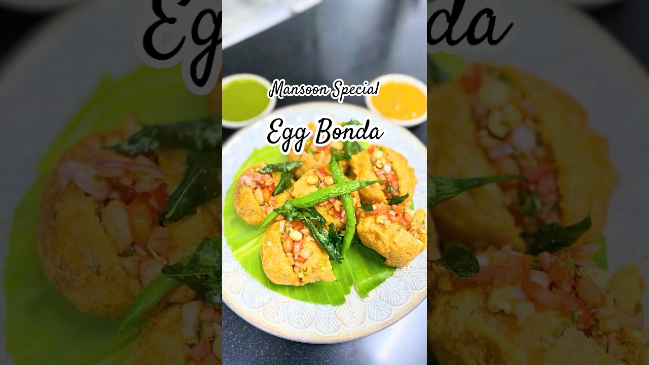 Mansoon Spl Egg Bonda with local touch #cookwithchefmasaroor #food #eggitarian #shortsvideo #shorts