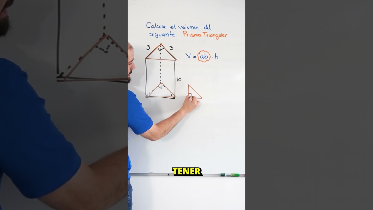 🤔🙌&iquest;Te cuesta trabajo entender c&oacute;mo sacar el volumen de un prisma? 🔺 aqu&iacute; te lo explico de manera