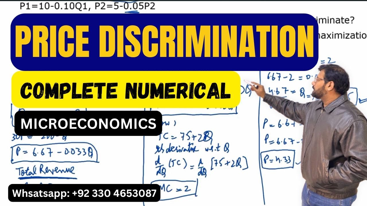 Price Without Discrimination | Complete Numerical | Microeconomics