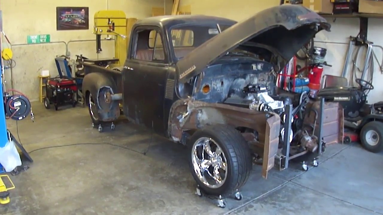 53 Chevy Shop Truck Steering Column, Pedals, Inner Fenders