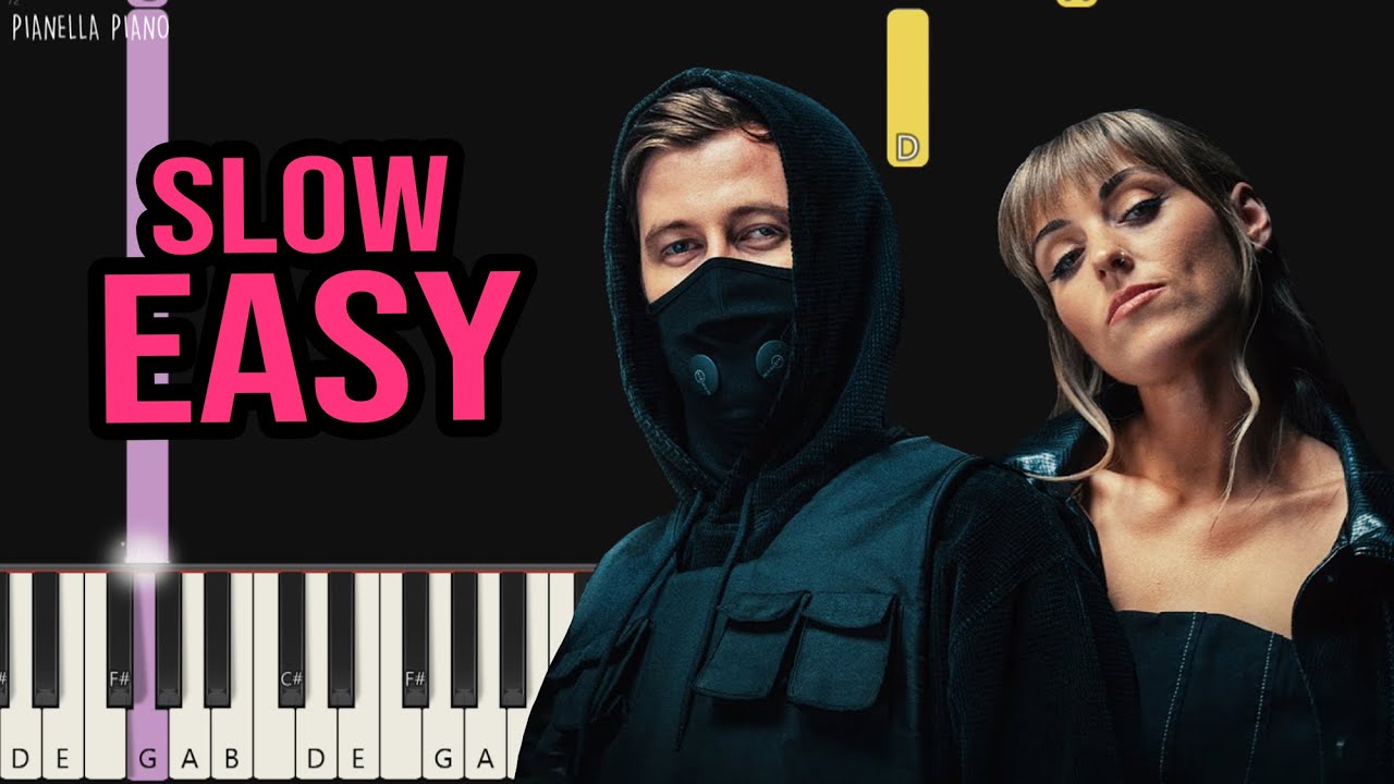 Alan Walker & Sophie Stray - Land Of The Heroes | SLOW EASY Piano Tutorial by Pianella Piano