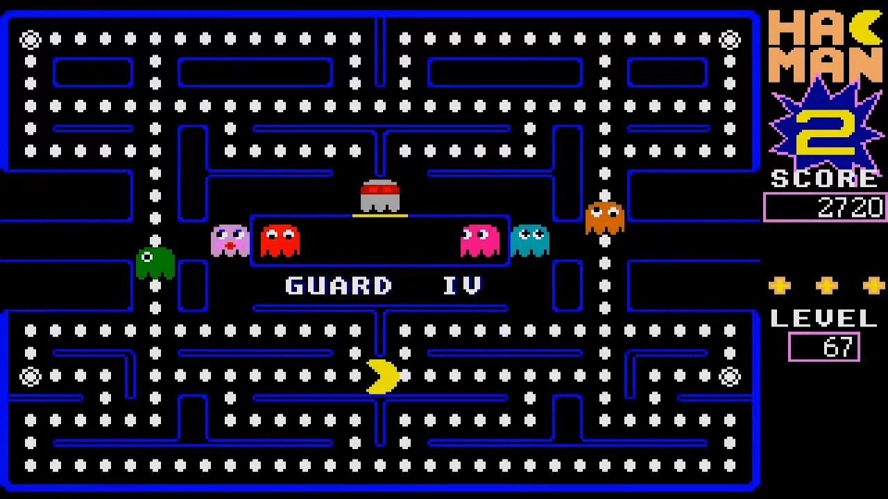 ATARI ST GUARD IV LEVEL 67 HACK HACMAN II HAC MAN 2 PACMAN PAC MAN CLONE David Bagget ELEMENTS