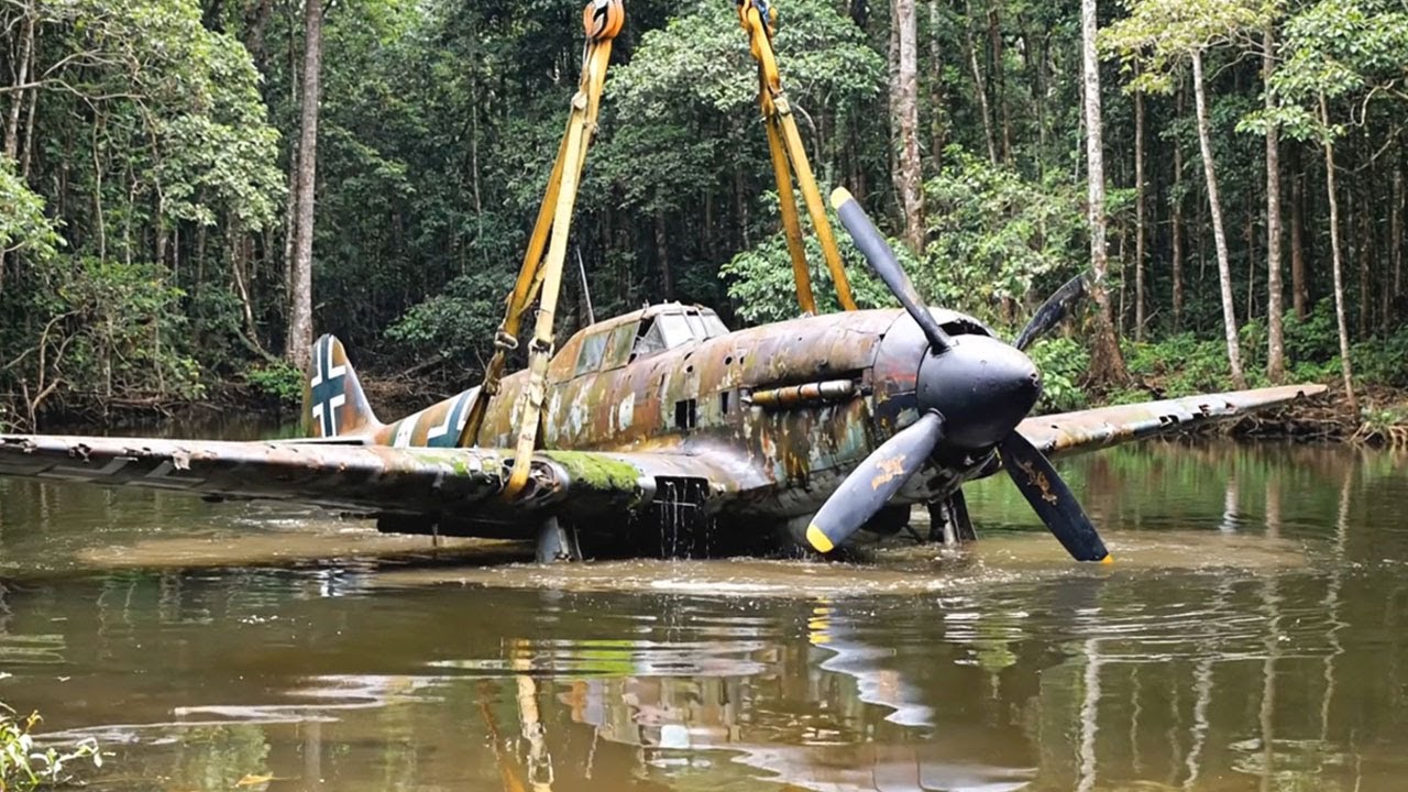 Abandoned WWII Fighter Plane Found in a Forest Lake — Full Restoration Journey