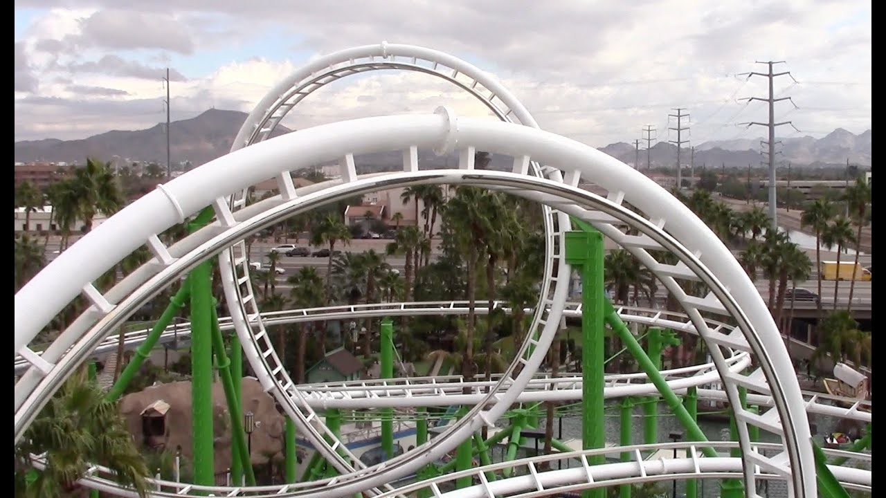 Castles n' Coasters December 2015 Park Footage HD 60fps