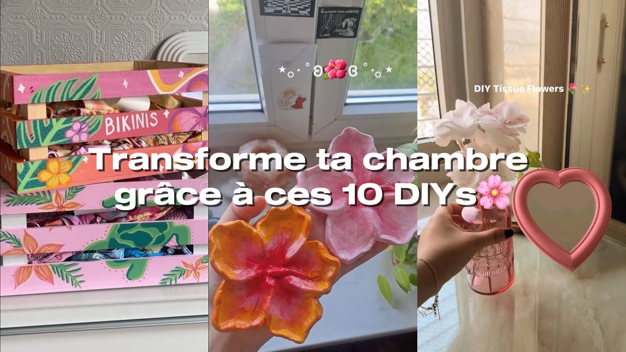 10 idées DIY pour décorer ta chambre🌸💌| Déco étudiante  
