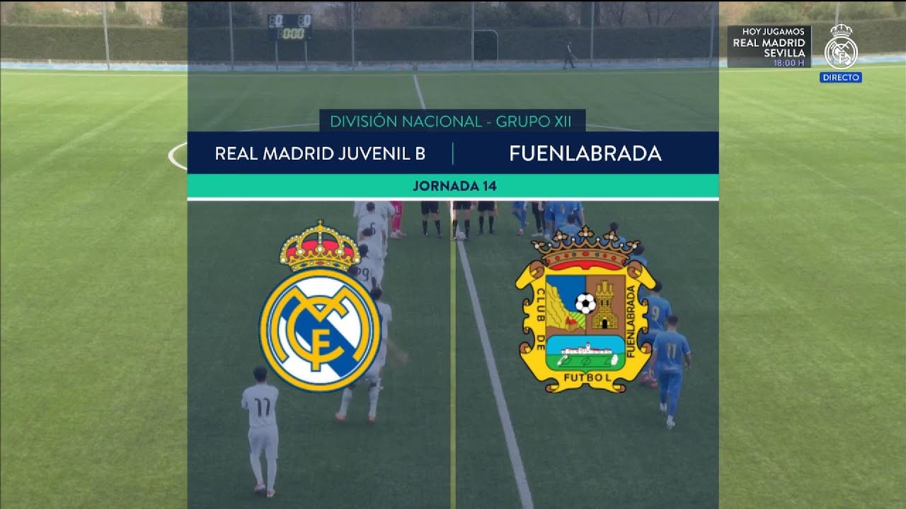 Real Madrid Juvenil B - Fuenlabrada (J14 - Divisi&oacute;n Nacional Juvenil) - RMTV