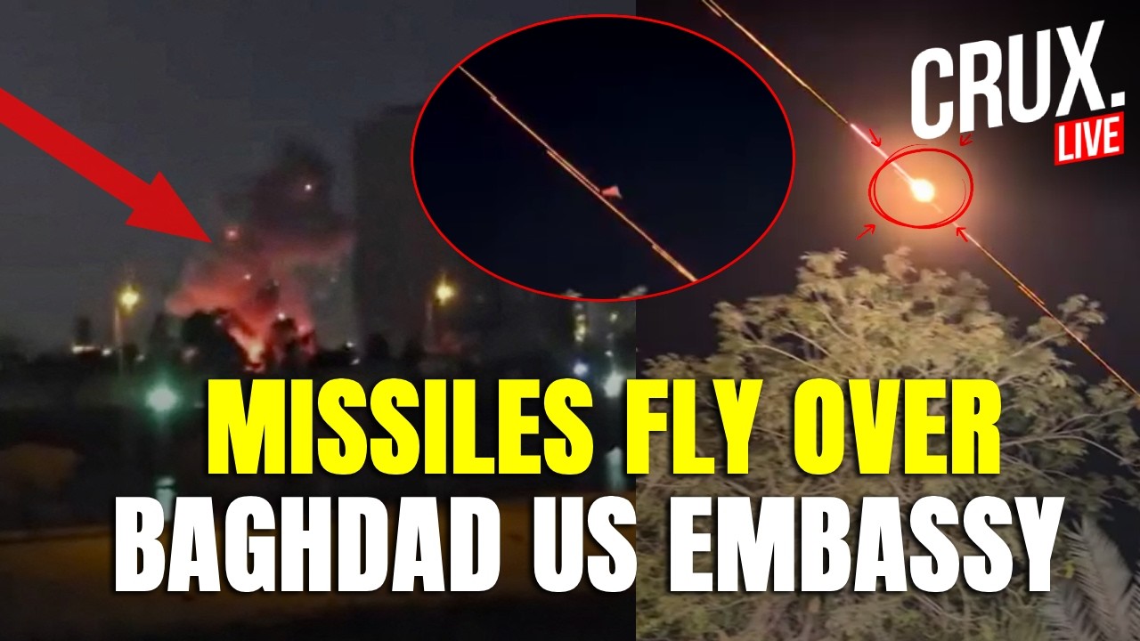 LIVE | Iran Rains Rockets And Drones At US Embassy In Baghdad, Iraq Air Defence Shoots Down Missiles