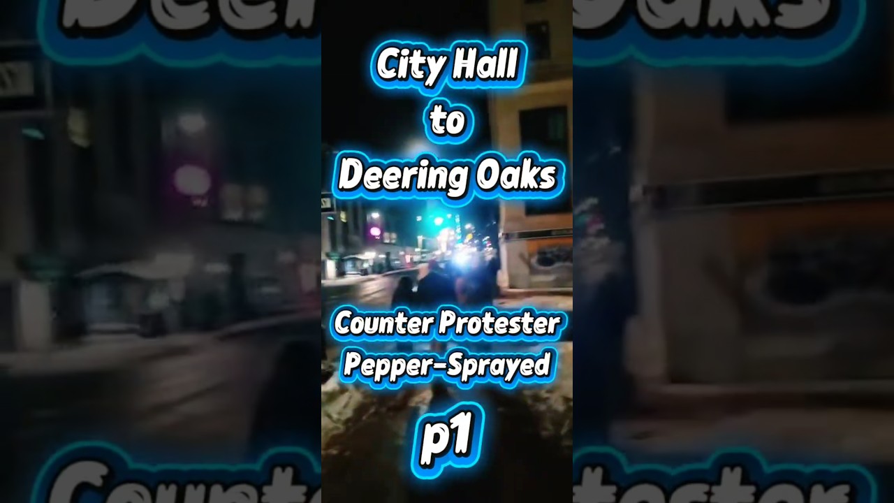 Counter Protester Pepper Sprayed By No ICE Protester Portland Part 1 