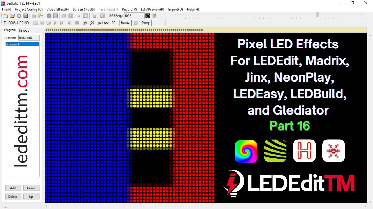 Pixel LED Effects Download for LEDEdit 16