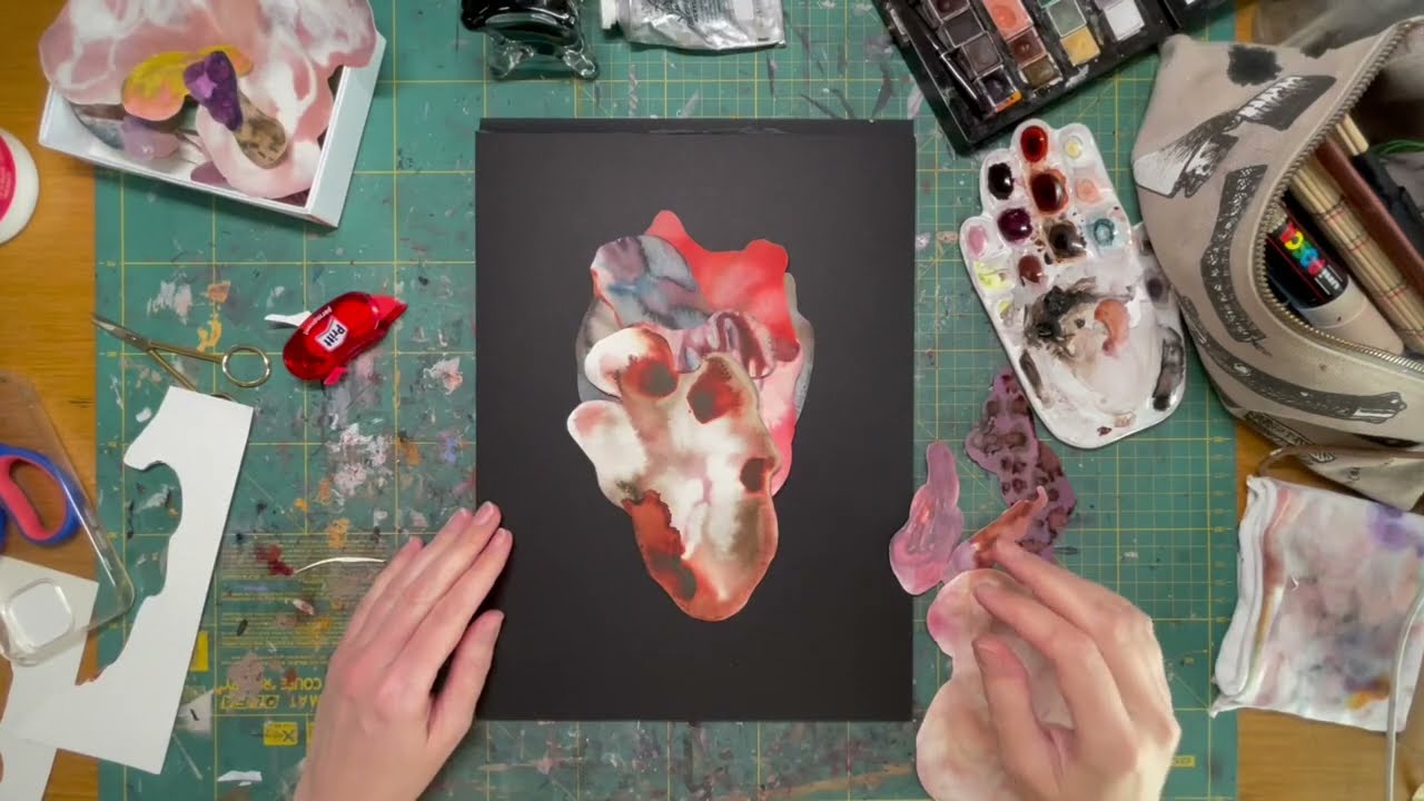 Watercolor Collage Process Tutorial