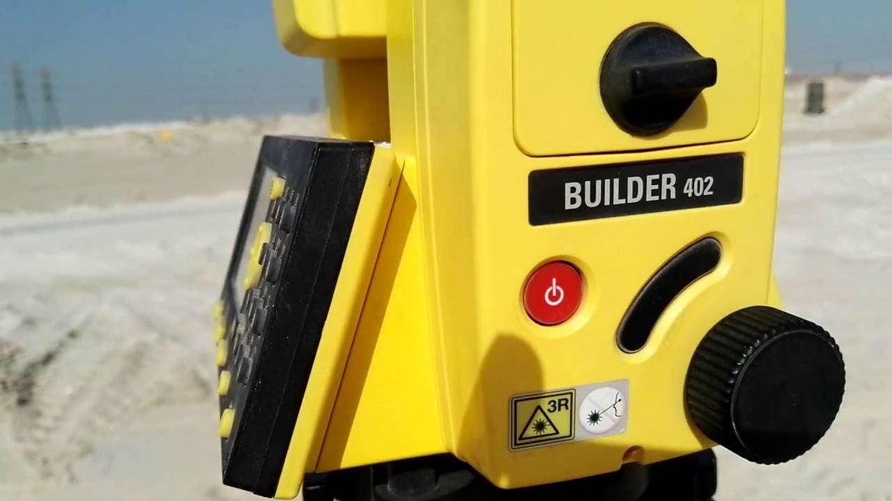 How to set Total Station Builder 402 with any where (Resection) in Urdu Hind