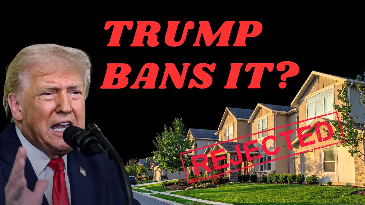 Trump to Ban Large Institutional Investors from Single Family Housing
